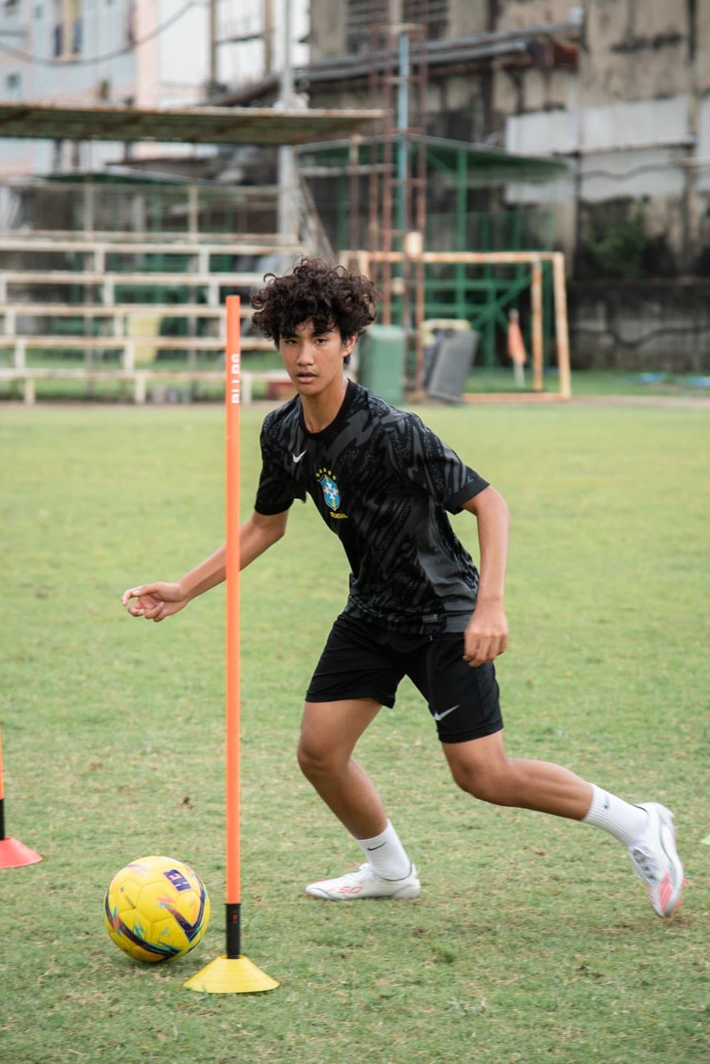 Dribbling the poles · change of direction